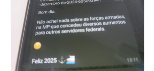Militares reclamam sobre medida provisória