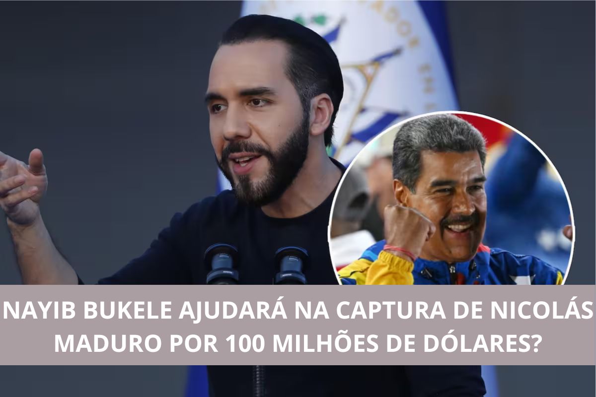 Estados Unidos avalia aumentar a recompensa por Nicolás Maduro para US$ 100 milhões: Fontes indicam que Nayib Bukele, presidente de El Salvador, pode estar colaborando com essa estratégia contra o regime chavista