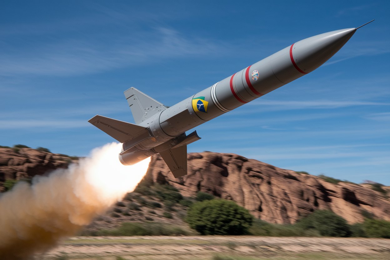 Marinha do Brasil testa míssil antinavio MANSUP com lançamento pelo sistema astros, mas distância percorrida no disparo gera críticas e levanta questionamentos sobre alcance operacional.