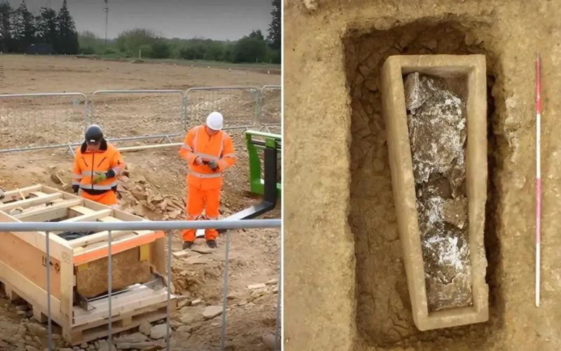 Arqueólogos encontram caixão romano de 1.500 anos pesando 750 kg escondido por milênios na Inglaterra: Raro vislumbre da vida e da morte na Grã-Bretanha romana