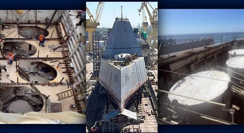 Mudança radical no destróier mais furtivo dos EUA! O USS Zumwalt abandona suas torretas de 155 mm e instala avançados lançadores para mísseis hipersônicos devastadores