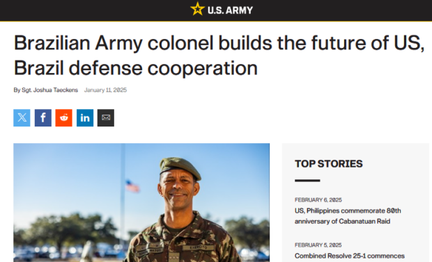 Coronel brasileiro no comando sul dos EUA