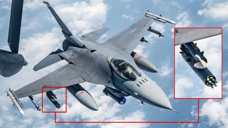 Força Aérea dos EUA revoluciona o combate aéreo com F-16 equipados com foguetes guiados a laser para abater drones inimigos no oriente médio com alta precisão e baixo custo