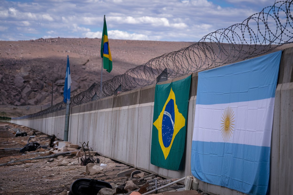 Brasil e Argentina podem ser separados por Muro na Fronteira: Governo Milei quer barreira física e decisão pode transformar relações na América do Sul