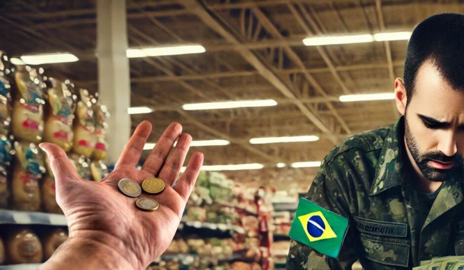 Militares das Forças Armadas ficam 4,71% mais pobres em 2024: promessa de reajuste não cobre nem 1 ano de inflação e perda de poder de compra é inevitável