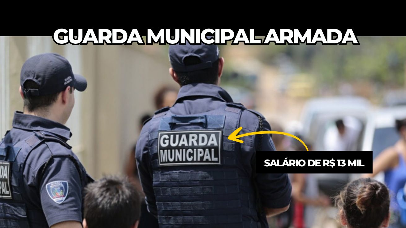 Estado brasileiro propõe guarda municipal armada com salário de R$ 13 MIL; meta é ter 4200 novos agentes para garantir a segurança da região