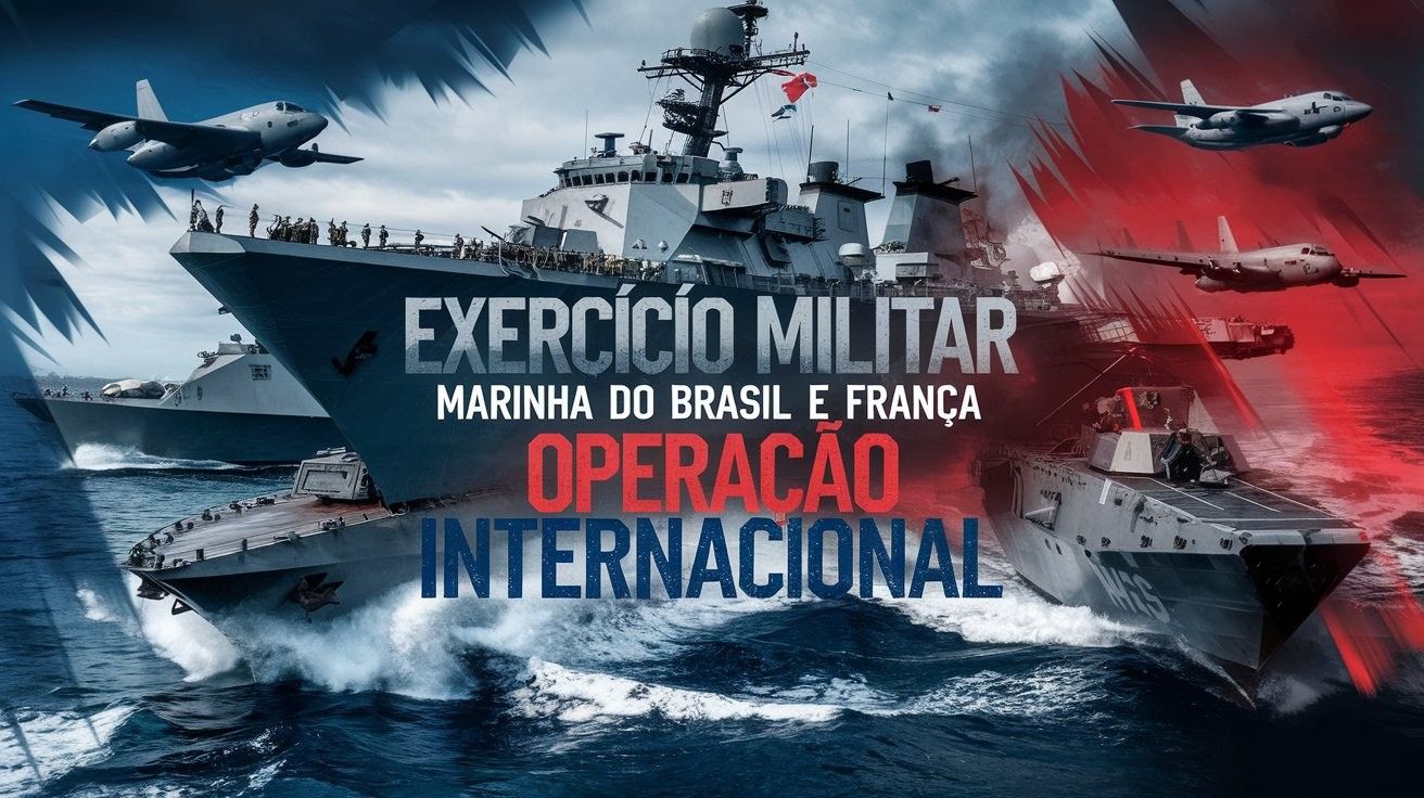 Marinha do Brasil se junta à da França em exercício inédito que promete não apenas melhorar a cooperação entre as forças militares, mas também estreitar laços internacionais e reforçar a diplomacia naval