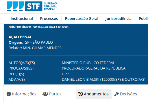 Ocorrendo no TSF Julgamento de Carla Zambelli por porte de arma ilegal