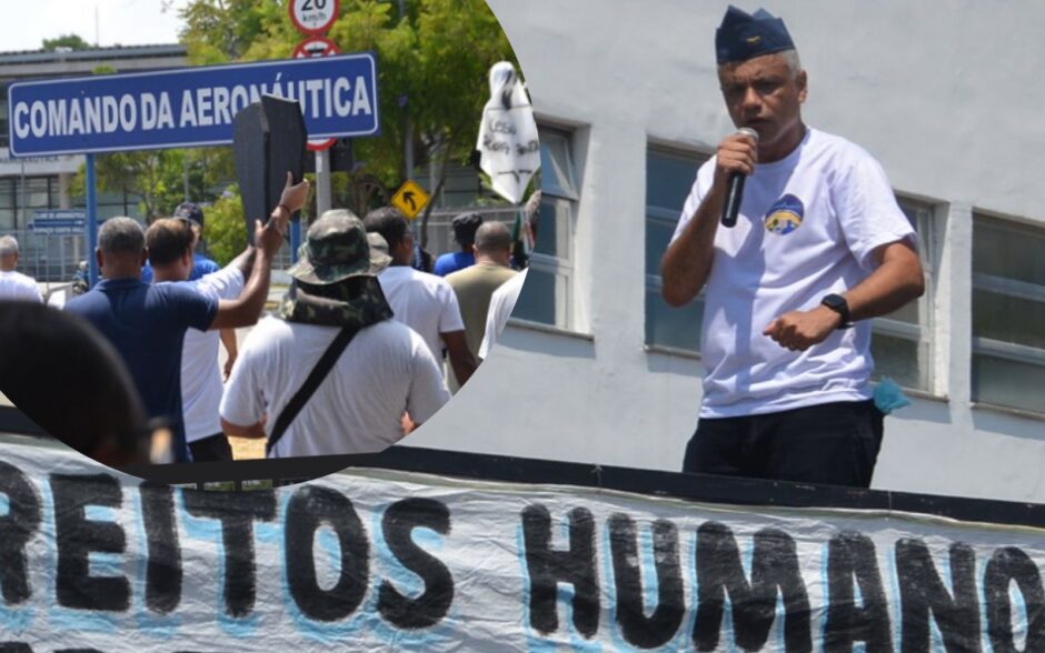 O protesto que cercou o Comando da Aeronáutica no Rio: caso está no STF sob relatoria de André Mendonça