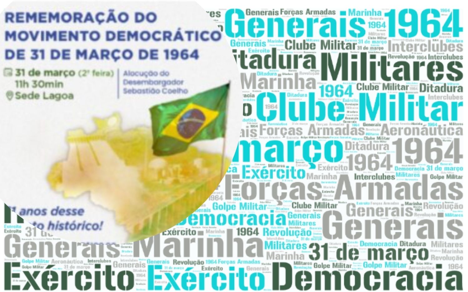 Generais resistem e vai ter rememoração do 31 de março no Clube Militar: evento custa R$ 100, com direito a palestra e almoço