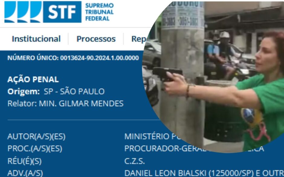 Carla Zambelli, tendo porte de arma, é condenada por porte ilegal no voto de Gilmar Mendes: não poderia “perseguir pessoas”, diz relator do caso