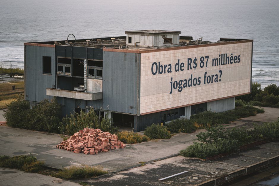 Obra de R$ 87 milhões jogados fora? Marinha do Brasil promete transformar abandono milionário do Banco Central em um centro estratégico na avenida Rio Branco