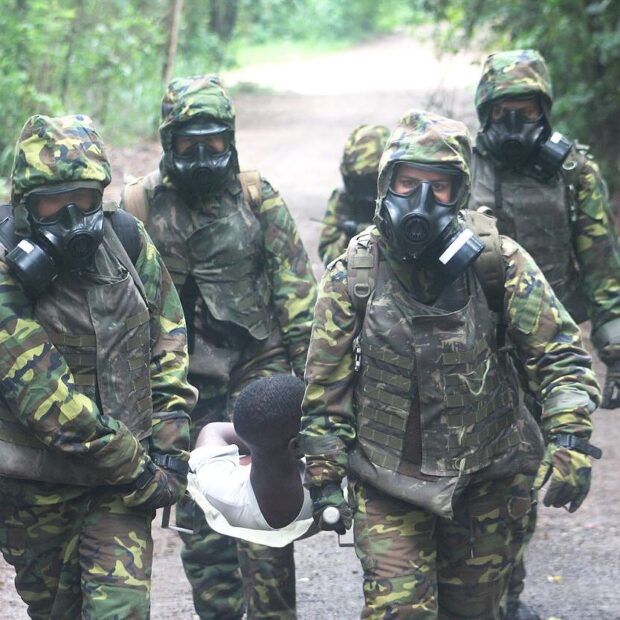 Tropas do Exército Brasileiro em missão de paz na ONU.