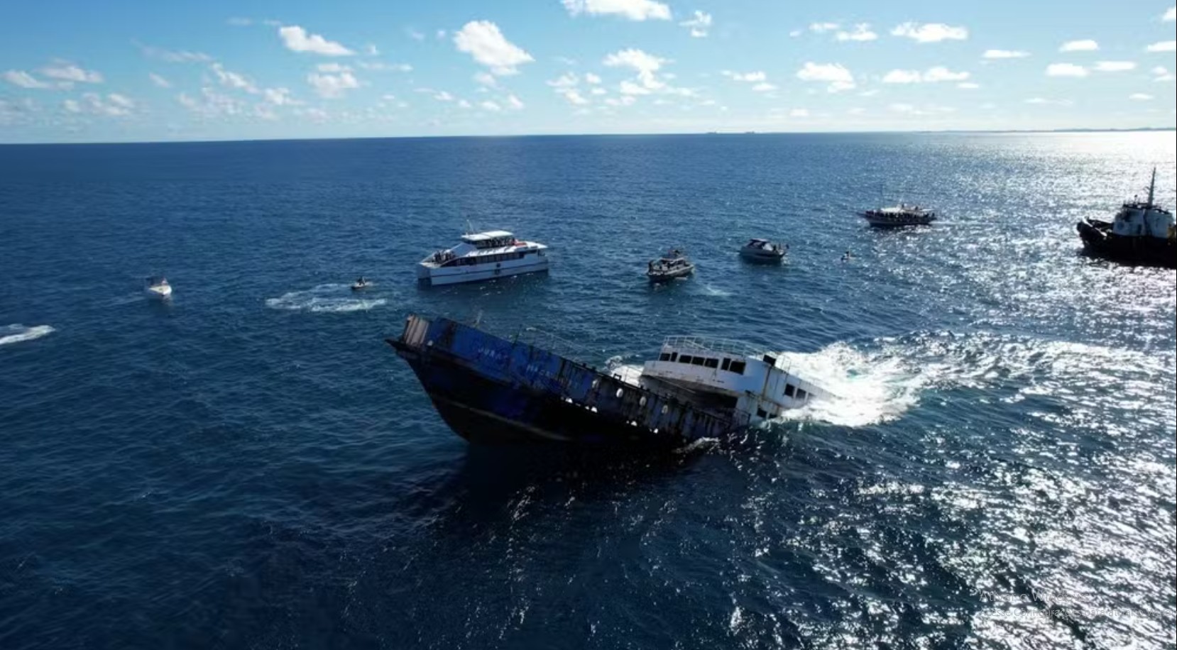 Embarcação colossal Ferry-boat é afundada em estado brasileiro propositalmente e por um motivo para lá de inusitado