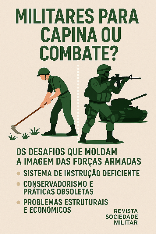 A fama do Exército Brasileiro de ter militares "capinadores" ou apenas para "pintar o meio-fio" é constantemente invocada nas redes sociais.