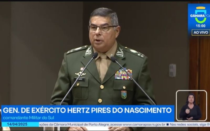 Em evento proposto pelo Coronel Ustra, Comandante do Sul manda recado: “Investir no Exército é investir na paz” e conclui: “A paz é uma concessão do mais forte”