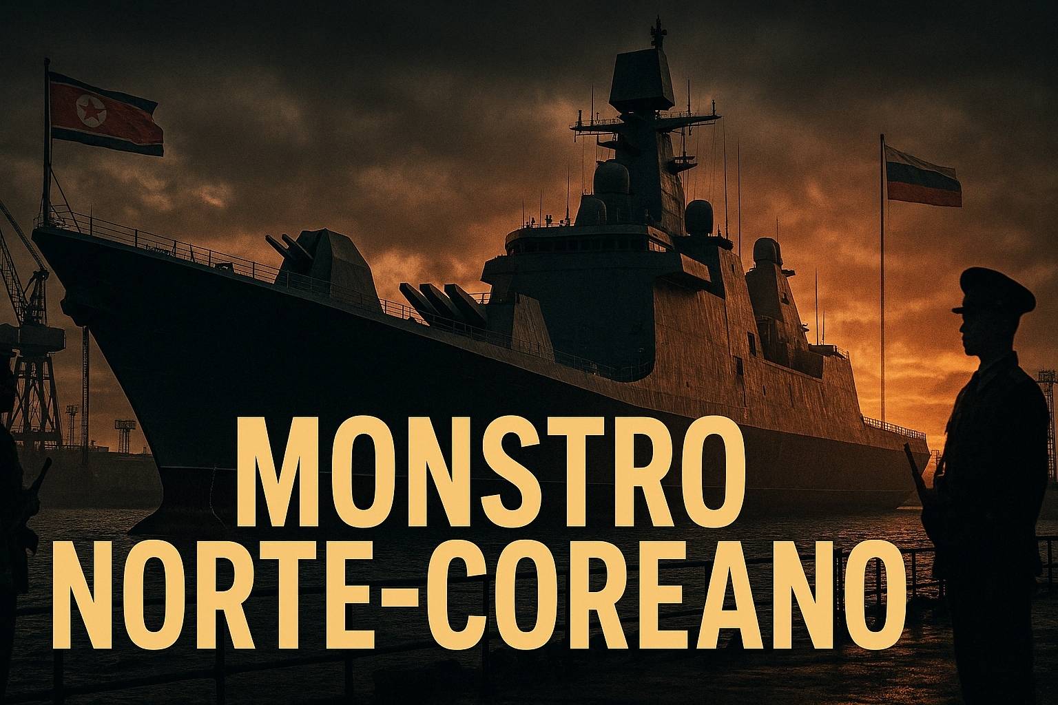 Satélites revelam segredo militar da Coreia do Norte: navio colossal de guerra que desafia sanções e ameaça o equilíbrio militar global