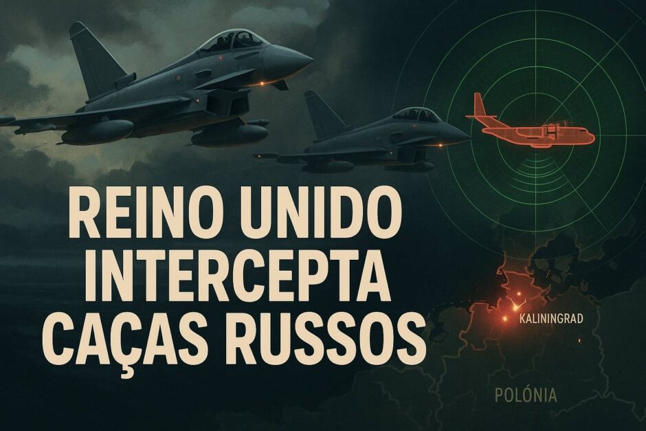 Guerra silenciosa nos céus: Caças britânicos entram em ação e interceptam aeronaves russas em missão de defesa da OTAN