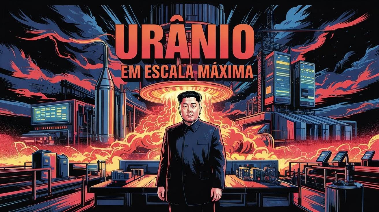Coreia do Norte acelera corrida nuclear com produção anual de 230 kg de urânio: ameaça de bomba atômica reacende alerta global