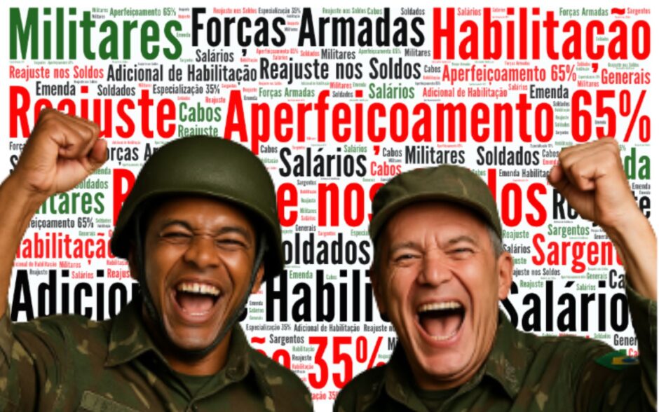 O Upgrade no reajuste dos militares pode chegar com emenda que reajusta adicionais de habilitação da tropa