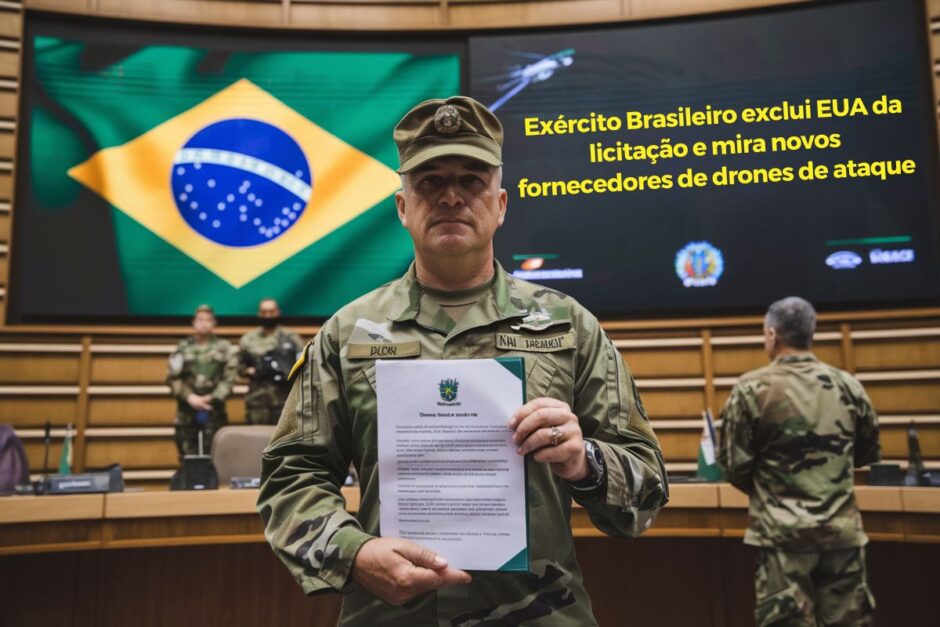 Exército brasileiro surpreende e dá um passo ousado e inédito ao excluir empresas dos EUA da licitação milionária para aquisição de drones de ataque
