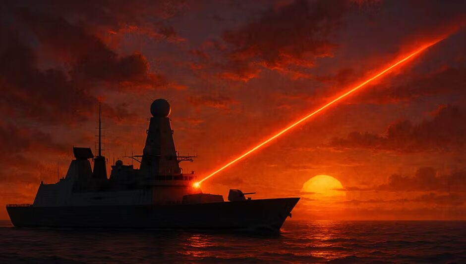 Laser naval DragonFire será instalado em destróieres Tipo 45 da Marinha Real Britânica e promete revolucionar a defesa antiaérea com disparos de alta precisão e custo quase zero por ataque