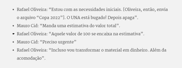 uSO DO UNA E REGISTROS DE CONVERSAS ENTRE MILITARES
