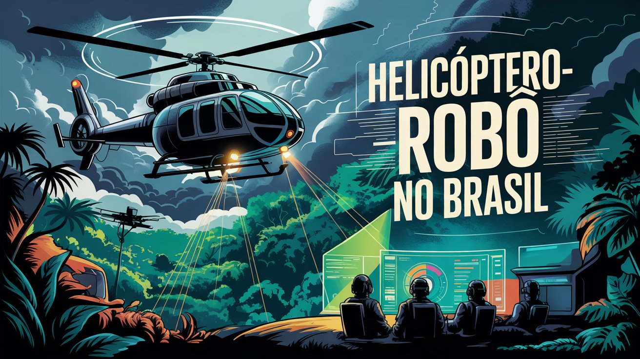 Brasil testa tecnologia secreta: helicóptero-robô HT-100 vigia e mapeia por horas sem piloto e impressiona autoridades militares em apresentação no país!
