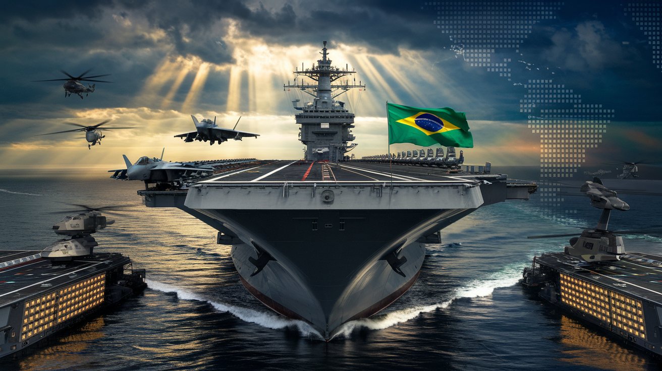 Brasil quer entrar para a elite naval mundial: com investimentos bilionários, o país planeja porta-aviões nuclear e negocia com o Reino Unido a compra de supernavios de guerra!