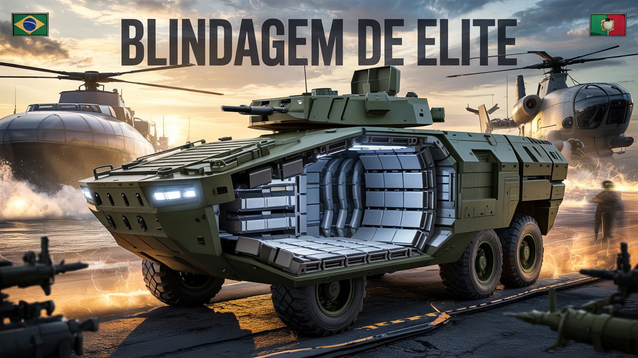 Parceria Brasil-Portugal promete revolucionar blindagem avançada para navios, helicópteros e veículos militares, elevando a segurança nas forças armadas