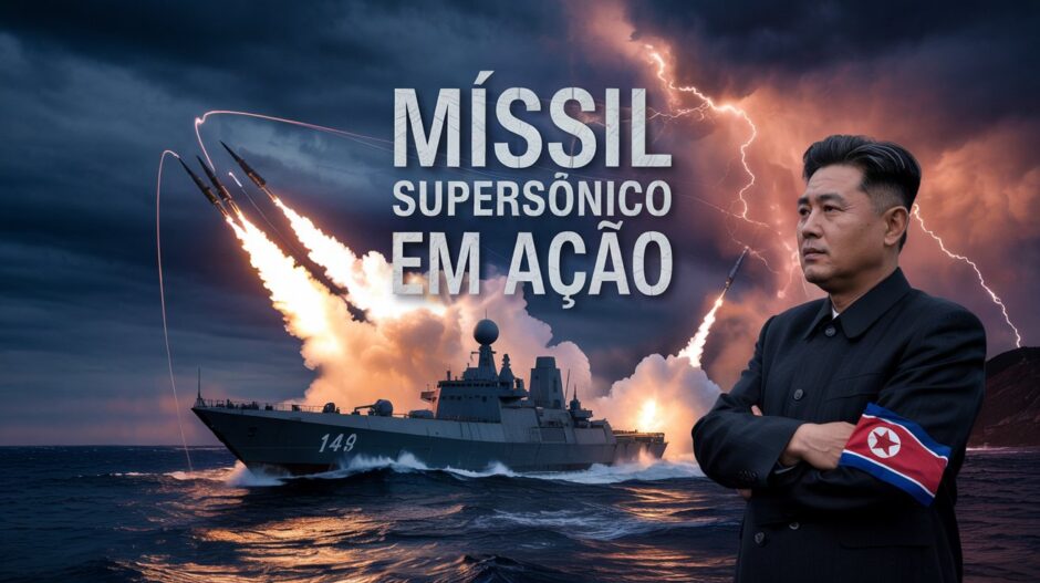 Coreia do Norte testa mísseis supersônicos em novo Destroier de Guerra e acelera armamento nuclear naval