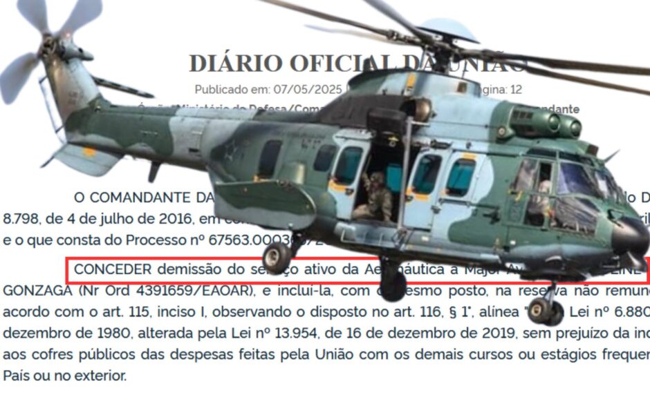 Nova debandada de pilotos da FAB: lista inclui oficial pioneira, piloto do Helicóptero Caracal que atuou em Brumadinho