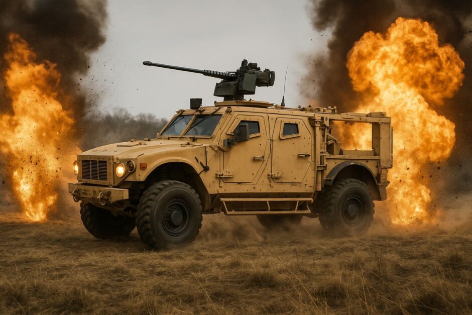 O sistema de suspensão indestrútivel dos veículos militares MRAP: como a tecnologia que salva vidas em zonas de guerra está revolucionando caminhonetes civis