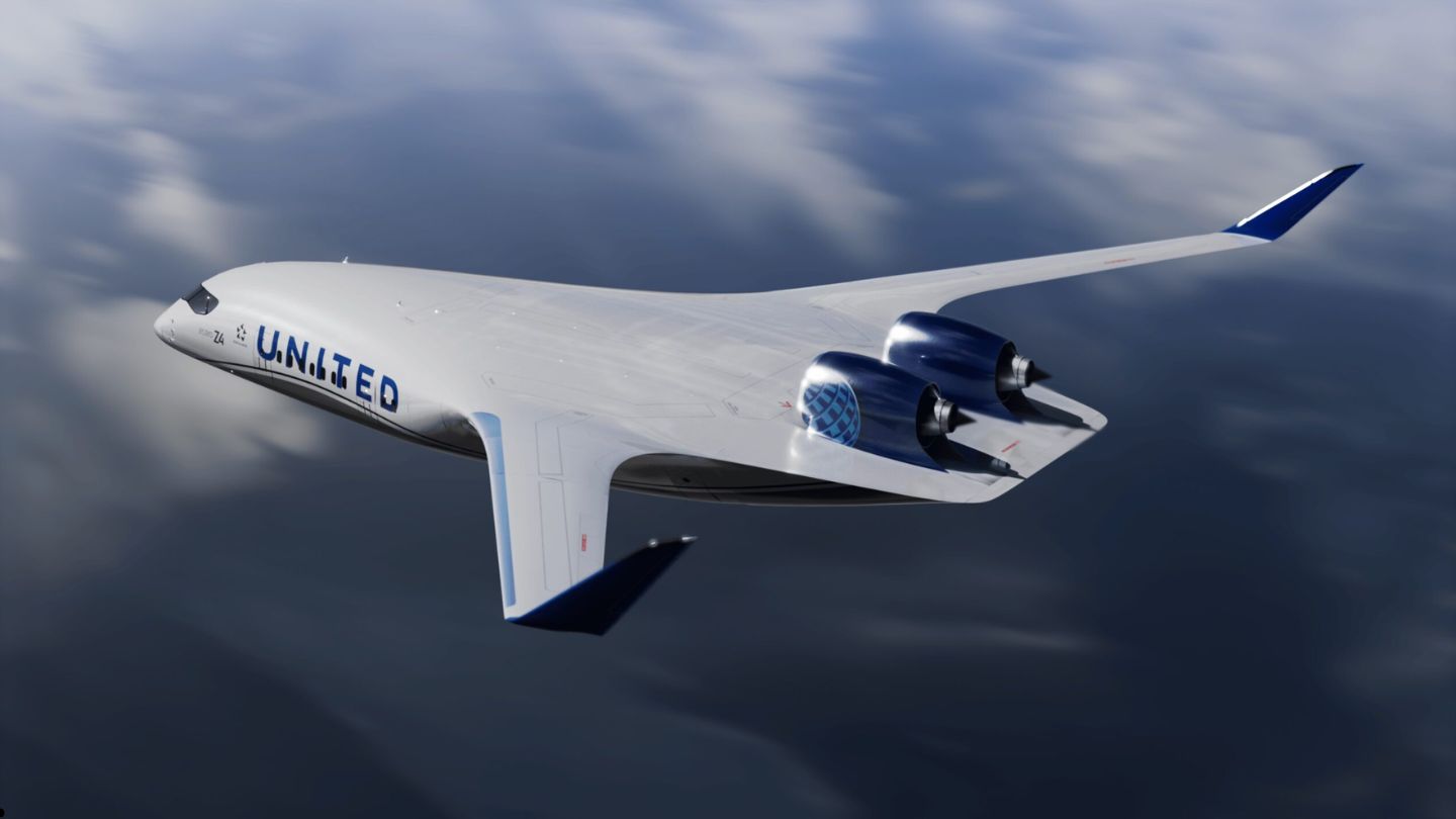 United Airlines fecha acordo com JetZero para desenvolver aeronaves de asa mais eficientes e pode encomendar até 100 aeronaves de asa com design inovador