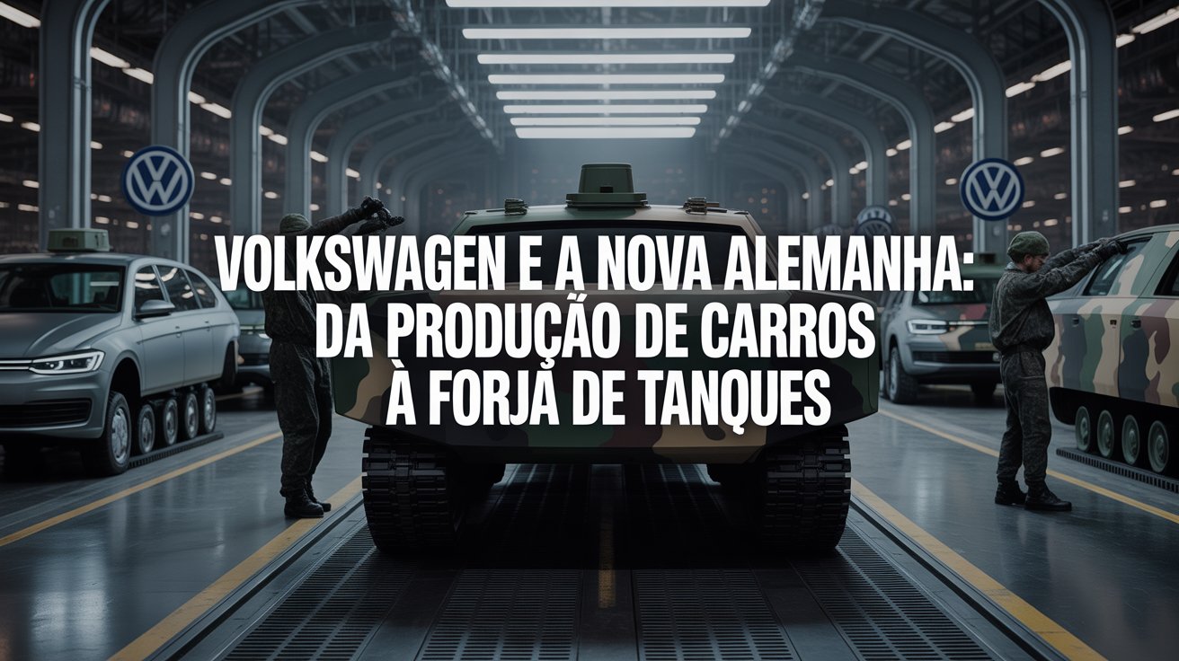O rearmamento silencioso da Europa começa na Alemanha: fábricas da Volkswagen, antes dedicadas à produção de carros, agora viram centros de fabricação de tanques militares, iniciando uma nova fase estratégica após a guerra na Ucrânia.