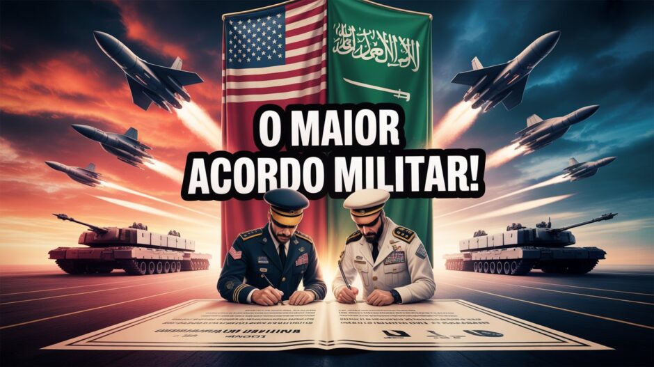 Histórico! EUA e Arábia Saudita firmam o maior acordo militar de todos os tempos, avaliado em R$ 797 bilhões – A história escrita em armas, redefinindo a hegemonia global!