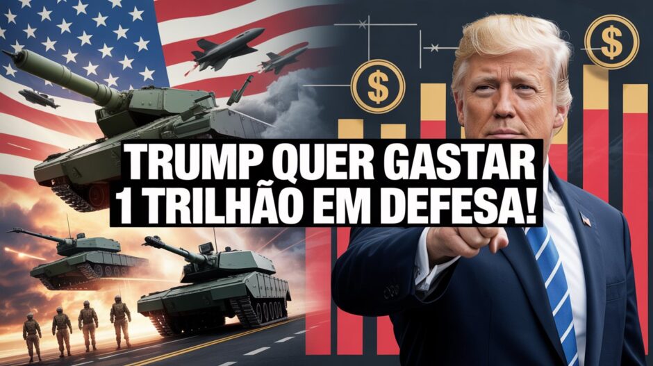 Do trilhão americano à crise brasileira: Trump propõe maior orçamento militar da história dos EUA para 2026, com US$ 1 trilhão destinados à Defesa, enquanto o Brasil observa de longe, atolado em cortes, atrasos e sucateamento, e generais das Forças Armadas pedem socorro diante da falta crônica de investimentos