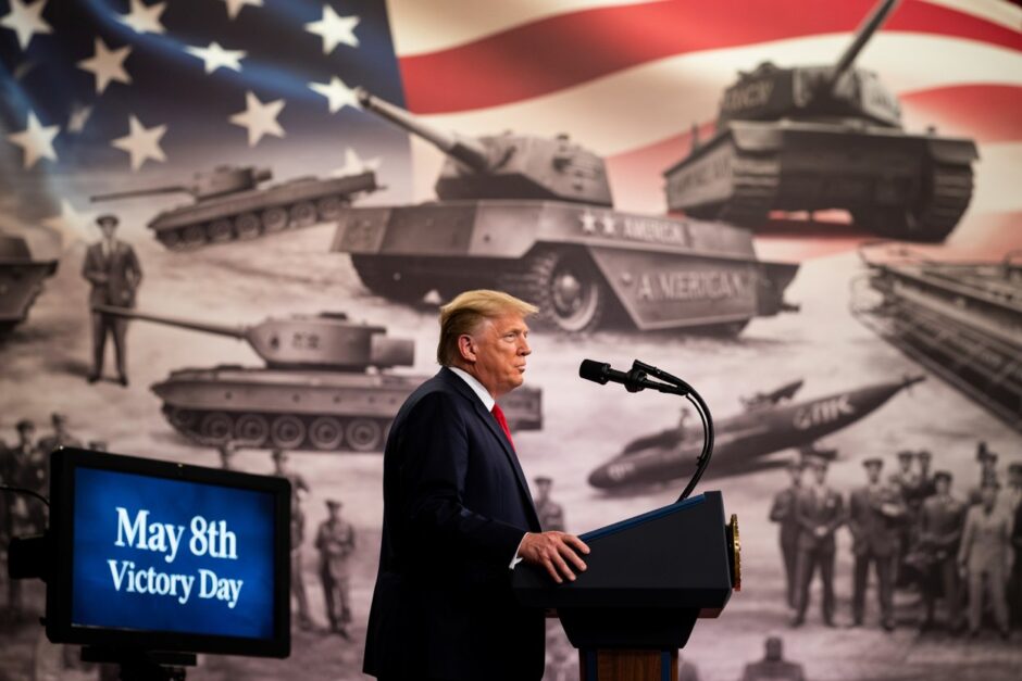 Trump institui ‘Dia da Vitória’ em 8 de maio e garante que triunfo na Segunda Guerra foi graças aos EUA: “Goste ou não, fomos nós!”