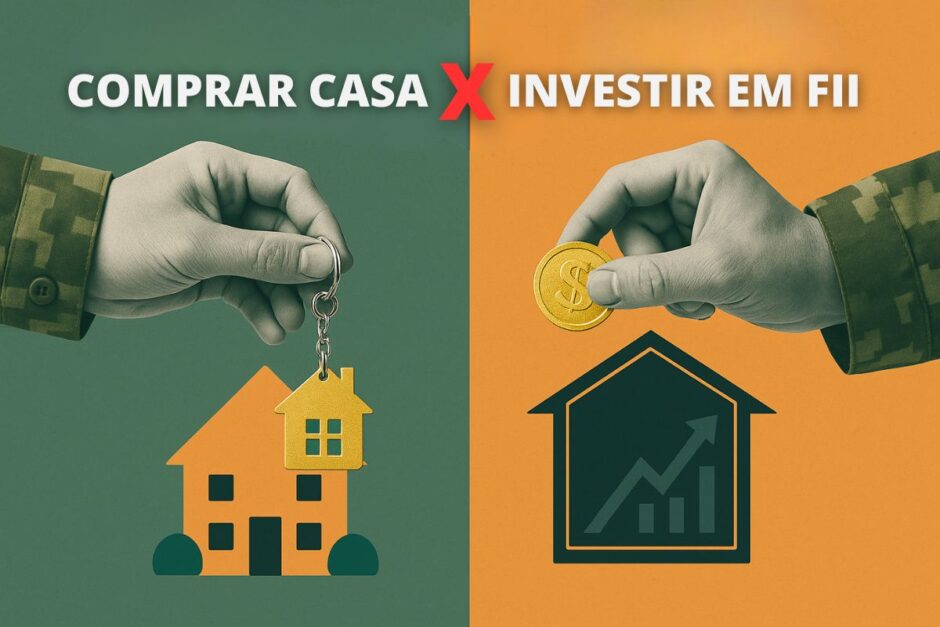 Construir casa para alugar ou investir em Fundos Imobiliários? Entenda a melhor estratégia para militares e policiais construírem patrimônio