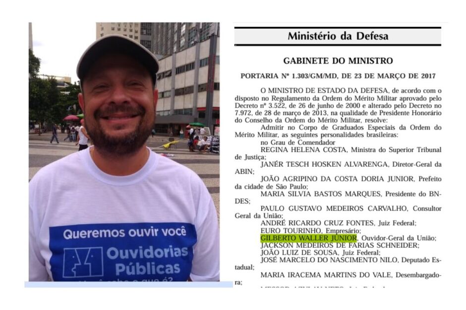 Novo presidente do INSS, Gilberto Waller Júnior, também já recebeu Ordem do Mérito Militar do Exército; antecessor foi condecorado pouco antes de sair