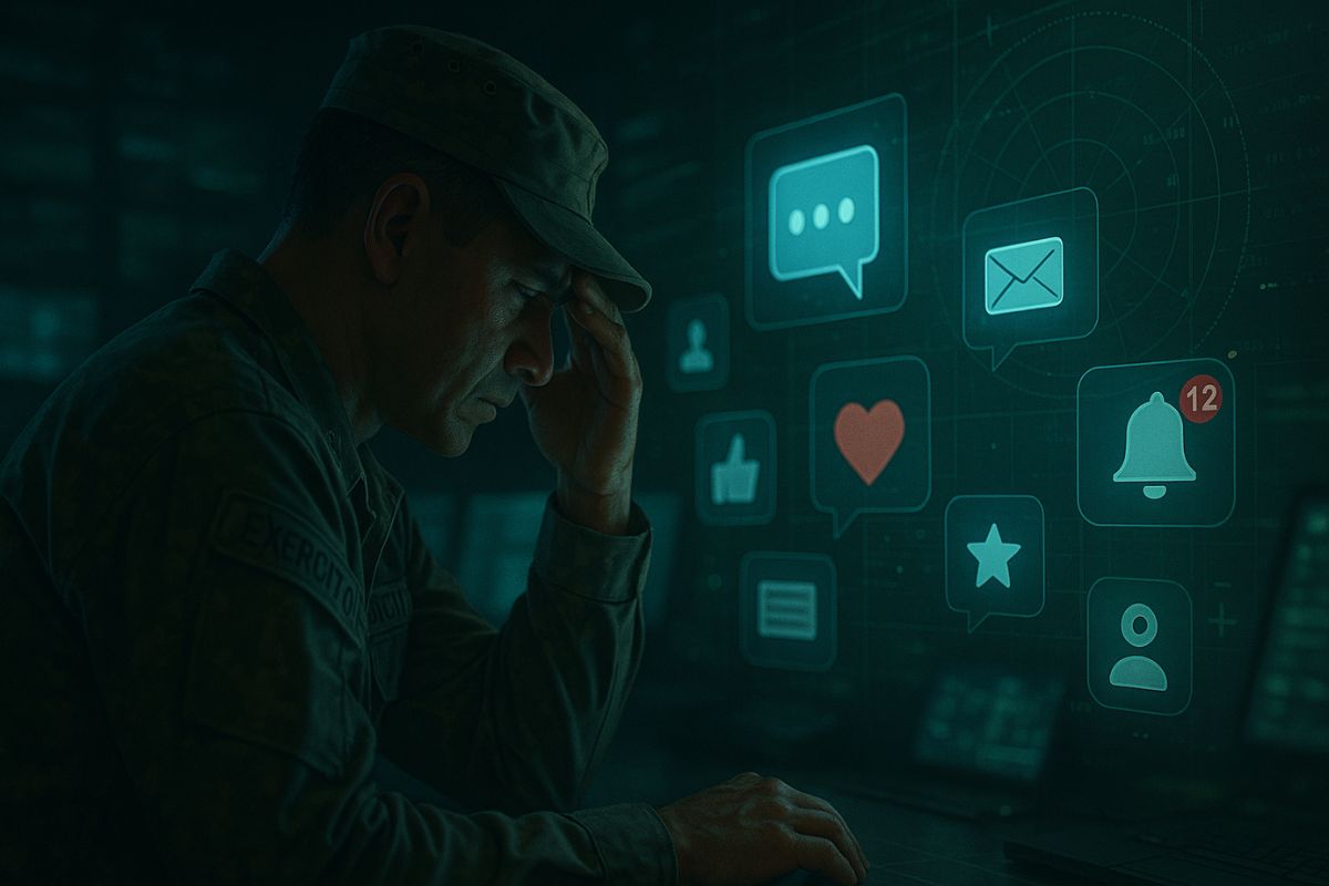 Conectados e exaustos: O novo campo de batalha na mente militar