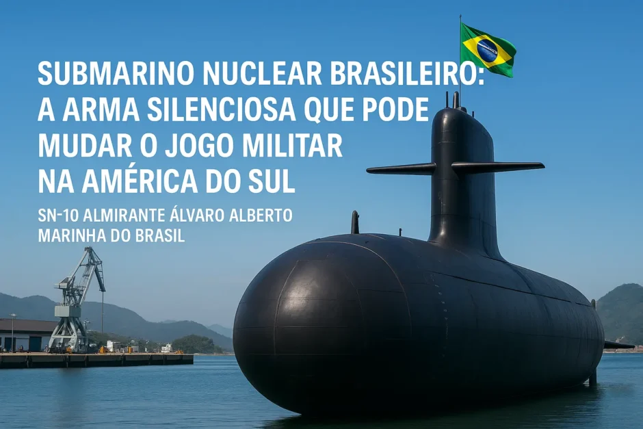 O letal submarino brasileiro SN-10 Almirante Álvaro Alberto: a arma silenciosa da Marinha do Brasil que promete colocar o Brasil entre as nações com maior poder de dissuasão do planeta