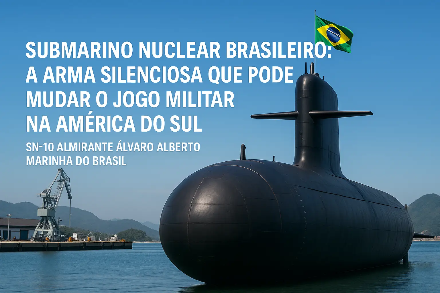 O letal submarino brasileiro SN-10 Almirante Álvaro Alberto: a arma silenciosa da Marinha do Brasil que promete colocar o Brasil entre as nações com maior poder de dissuasão do planeta